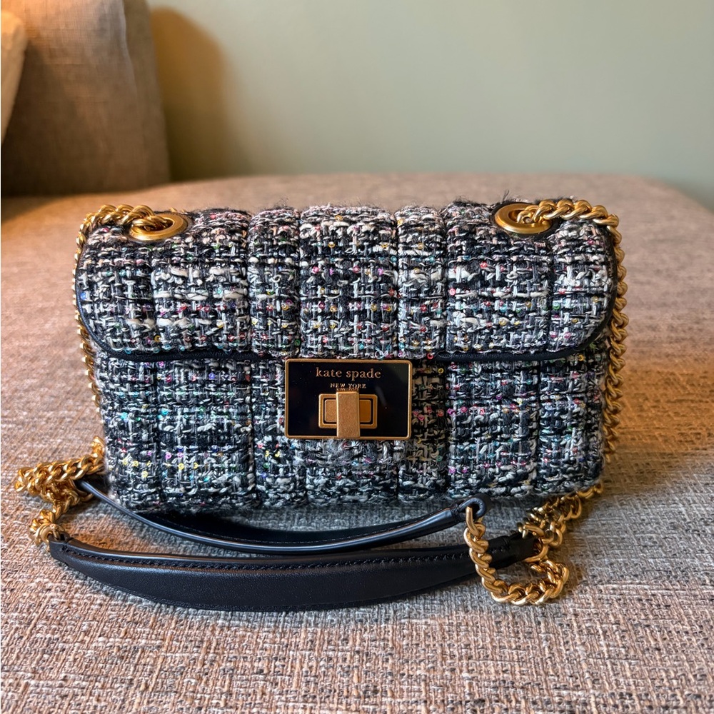Kate Spade Multicolor Tweed Crossbody Bag